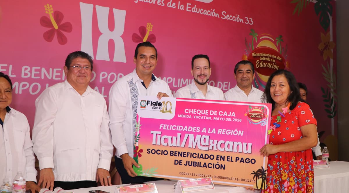 FIGLOSNTE 33: ENTREGA 1.2 MDP POR CONCEPTO DE JUBILACIÓN DEL SECTOR EDUCATIVO